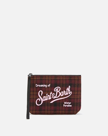 MC2 SAINT BARTH Pochette Aline in tessuto effetto lana