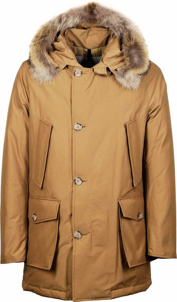 WOOLRICH Arctic Parka in Ramar Cloth con pelliccia removibile