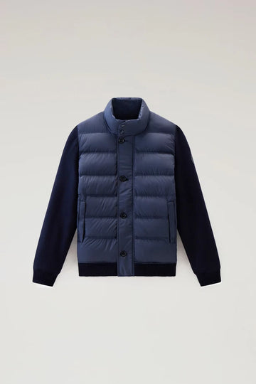 WOOLRICH Giacca ibrida in misto lana e trapuntata frontalmente