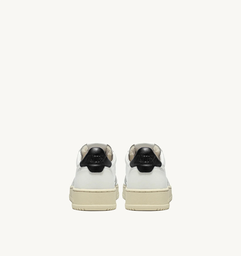 AUTRY Sneakers Medalist Low in Pelle Bianca e Nero