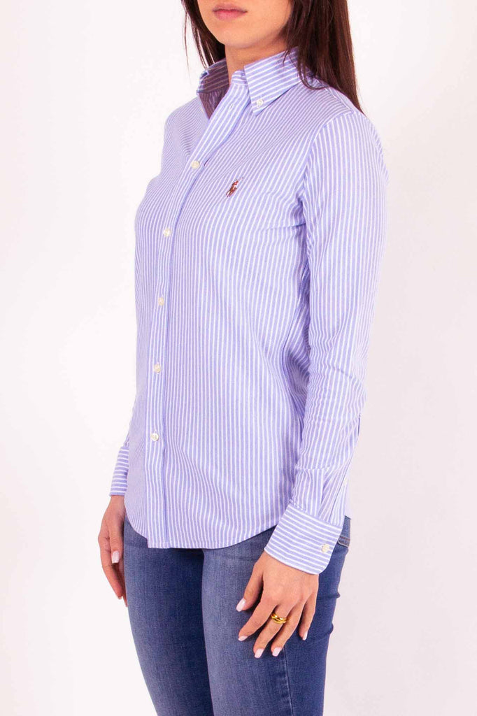 POLO RALPH LAUREN Camicia Oxford in maglia a righe