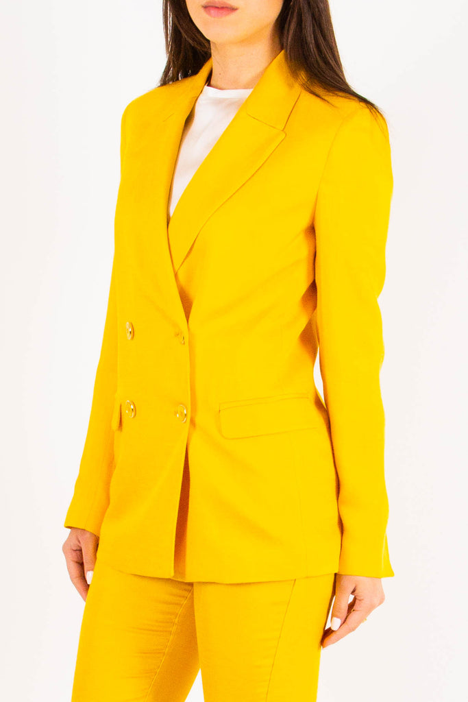 LIU JO Blazer in misto lino doppio petto