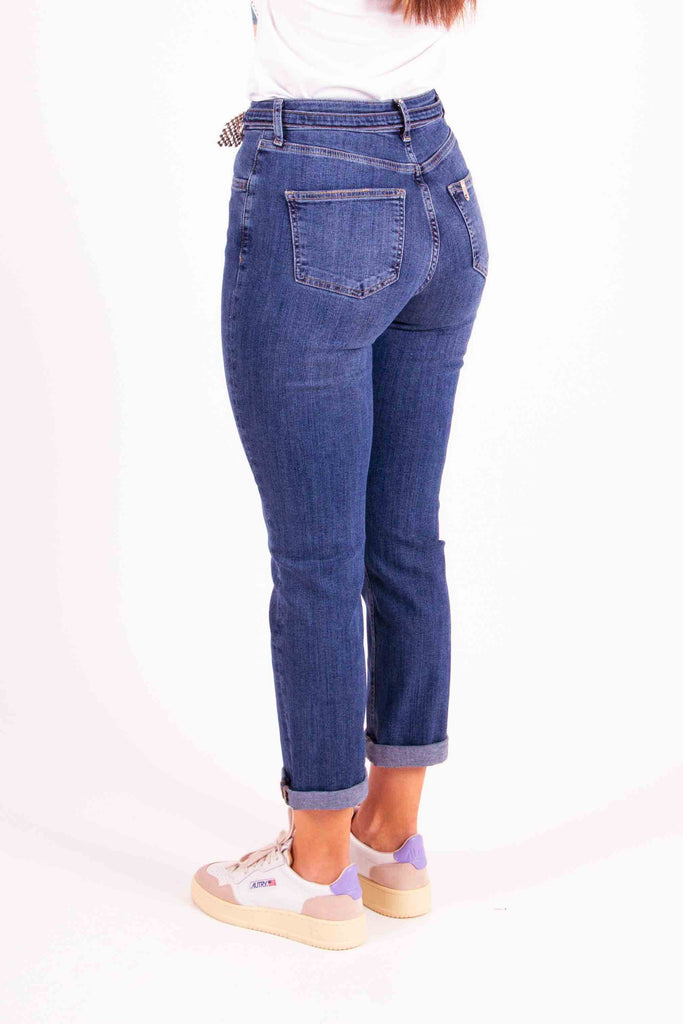 LIU JO Jeans cropped vita alta Bottom Up