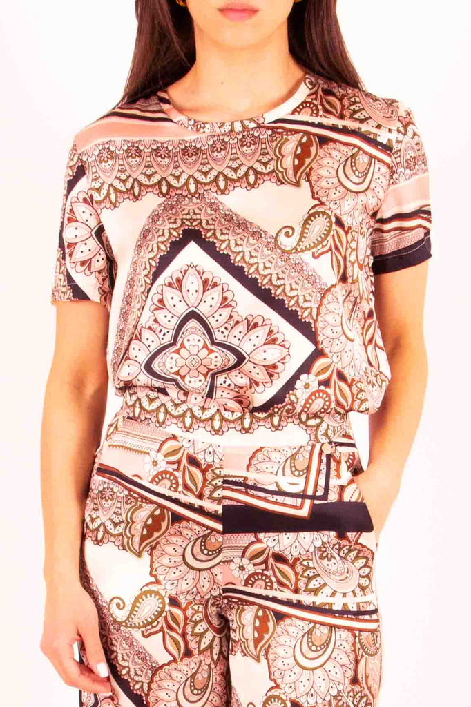 LIU JO T-shirt con stampa foulard
