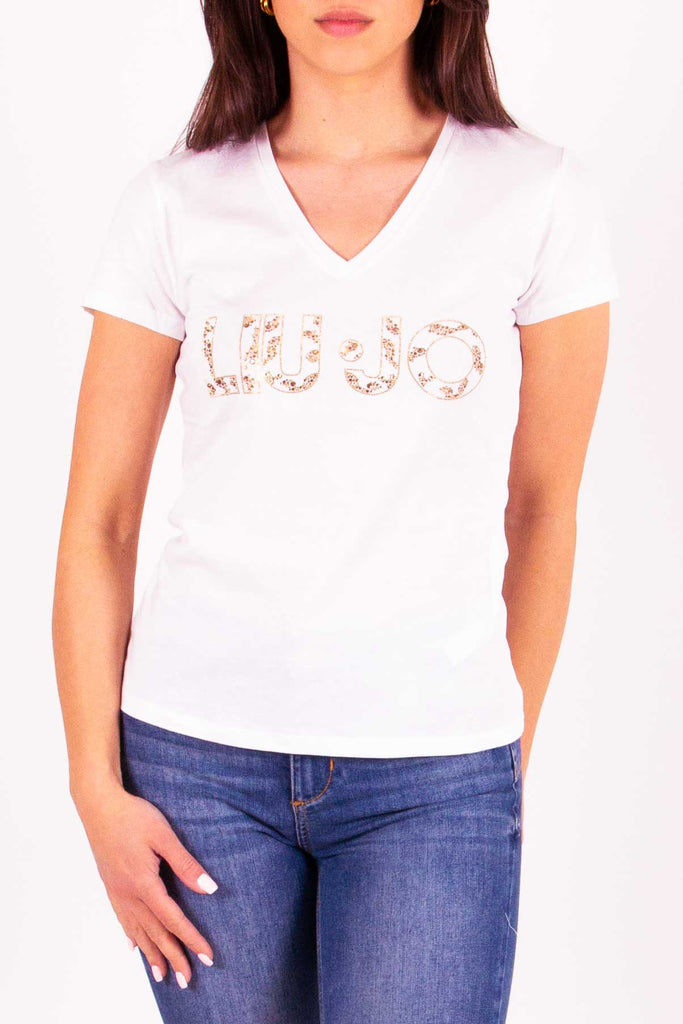 LIU JO T-shirt ecosostenibile con logo