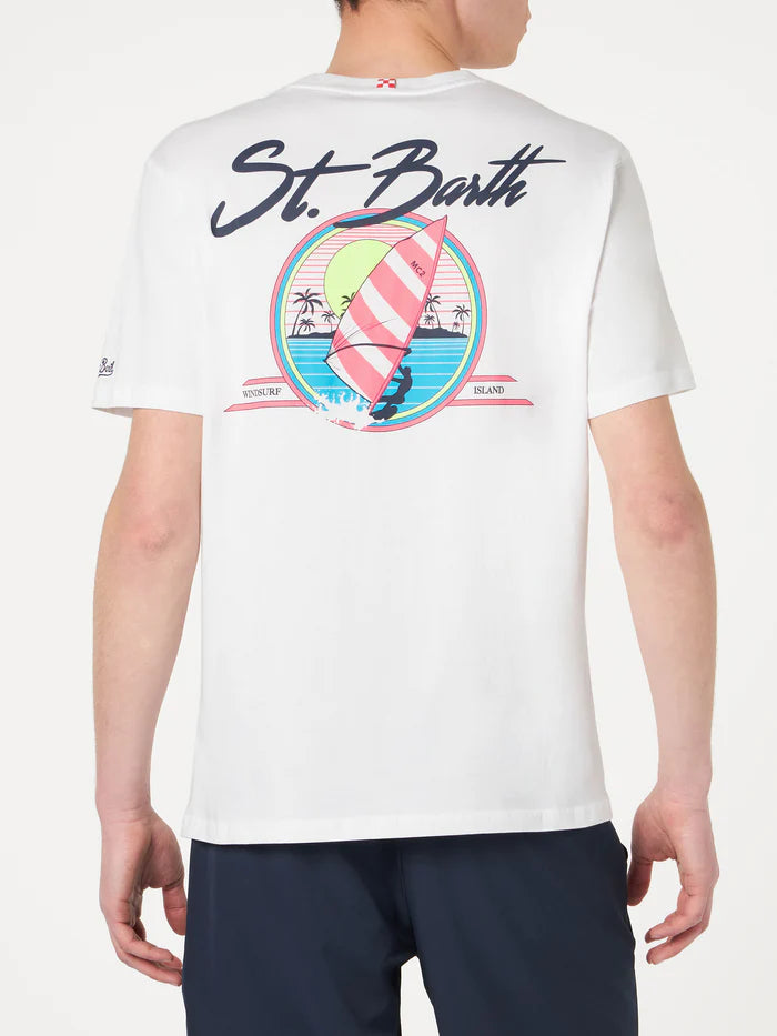 MC2 SAINT BARTH T-shirt con stampa surf St. Barth