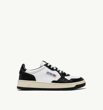AUTRY Sneakers Medalist Low in Pelle Bianco Nero