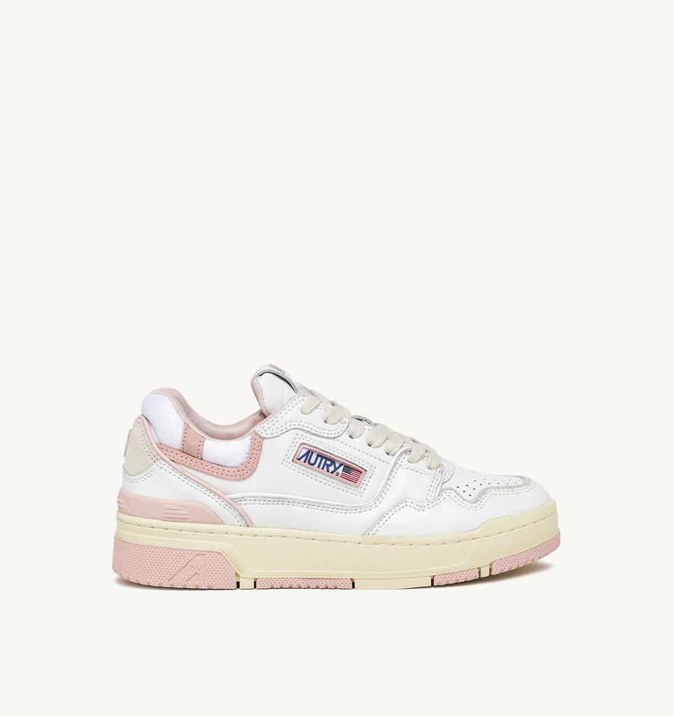 AUTRY Sneakers Clc In Pelle Colore Bianco e Rosa