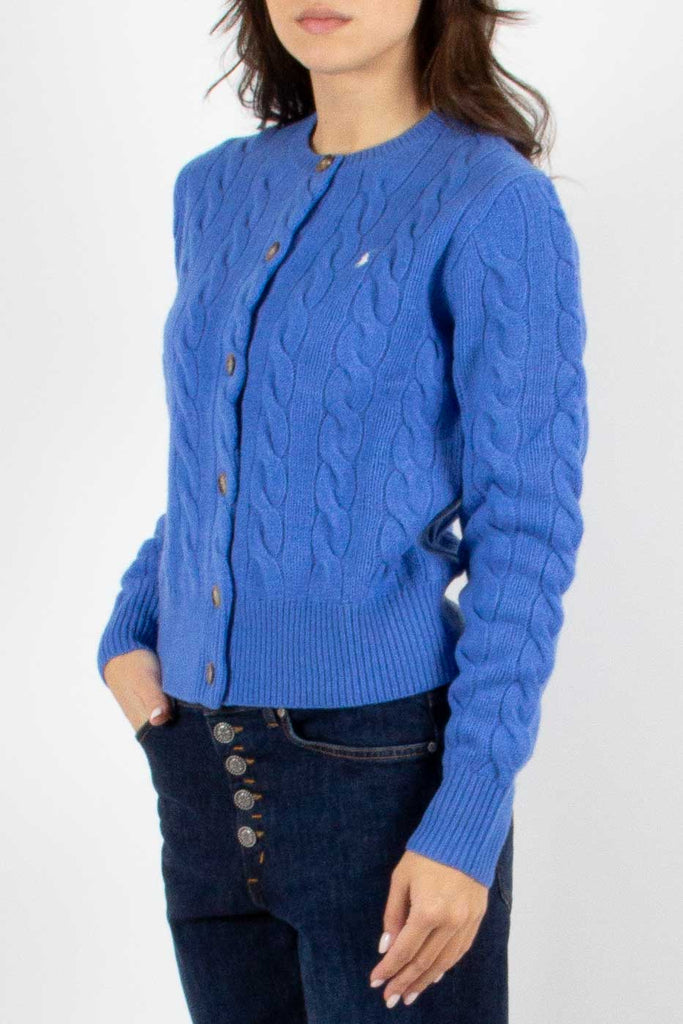 POLO RALPH LAUREN Cardigan a trecce in lana e cashmere