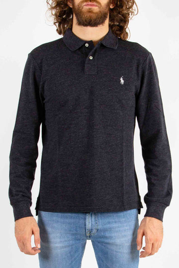 POLO RALPH LAUREN Polo in piqué manica lunga Slim-Fit