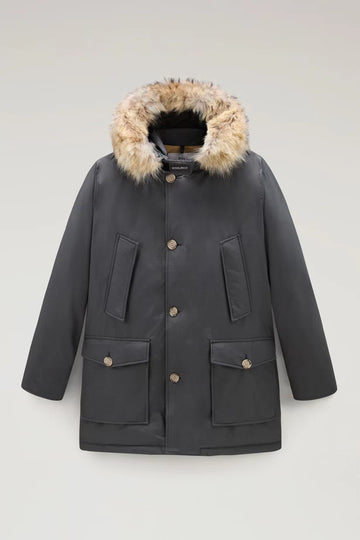 WOOLRICH Arctic Parka in Ramar Cloth con pelliccia removibile