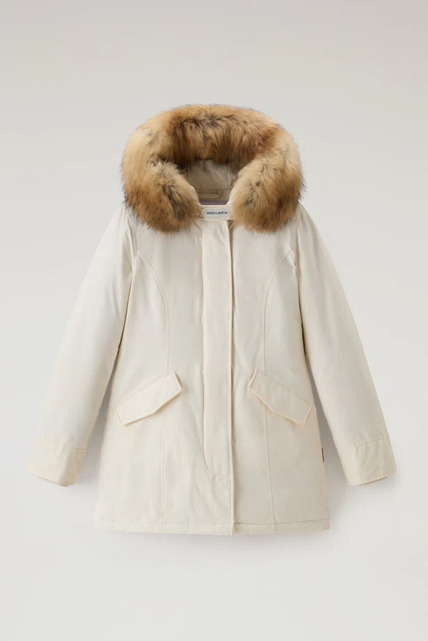 WOOLRICH Arctic Parka in Ramar Cloth con pelliccia removibile