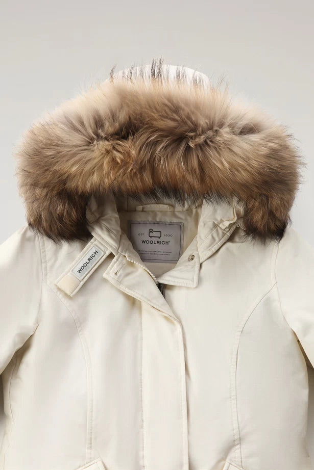 WOOLRICH Arctic Parka in Ramar Cloth con pelliccia removibile