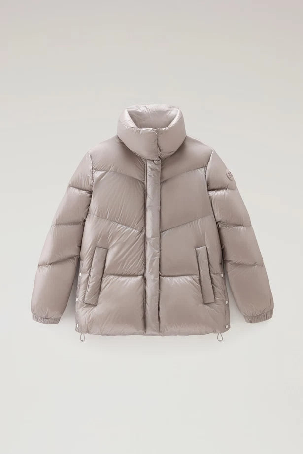 WOOLRICH Piumino Aliquippa in nylon lucido