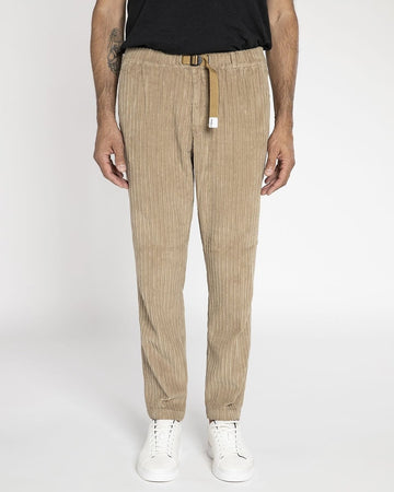 WHITE SAND Pantalone lungo Wide-stripe corduroy