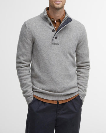 BARBOUR Maglia con toppa sul gomito