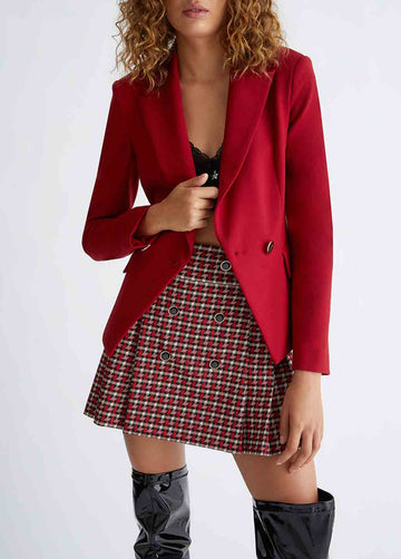 LIU JO Blazer rosso doppiopetto