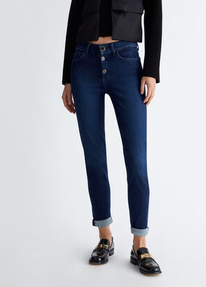 LIU JO Jeans skinny con risvolto