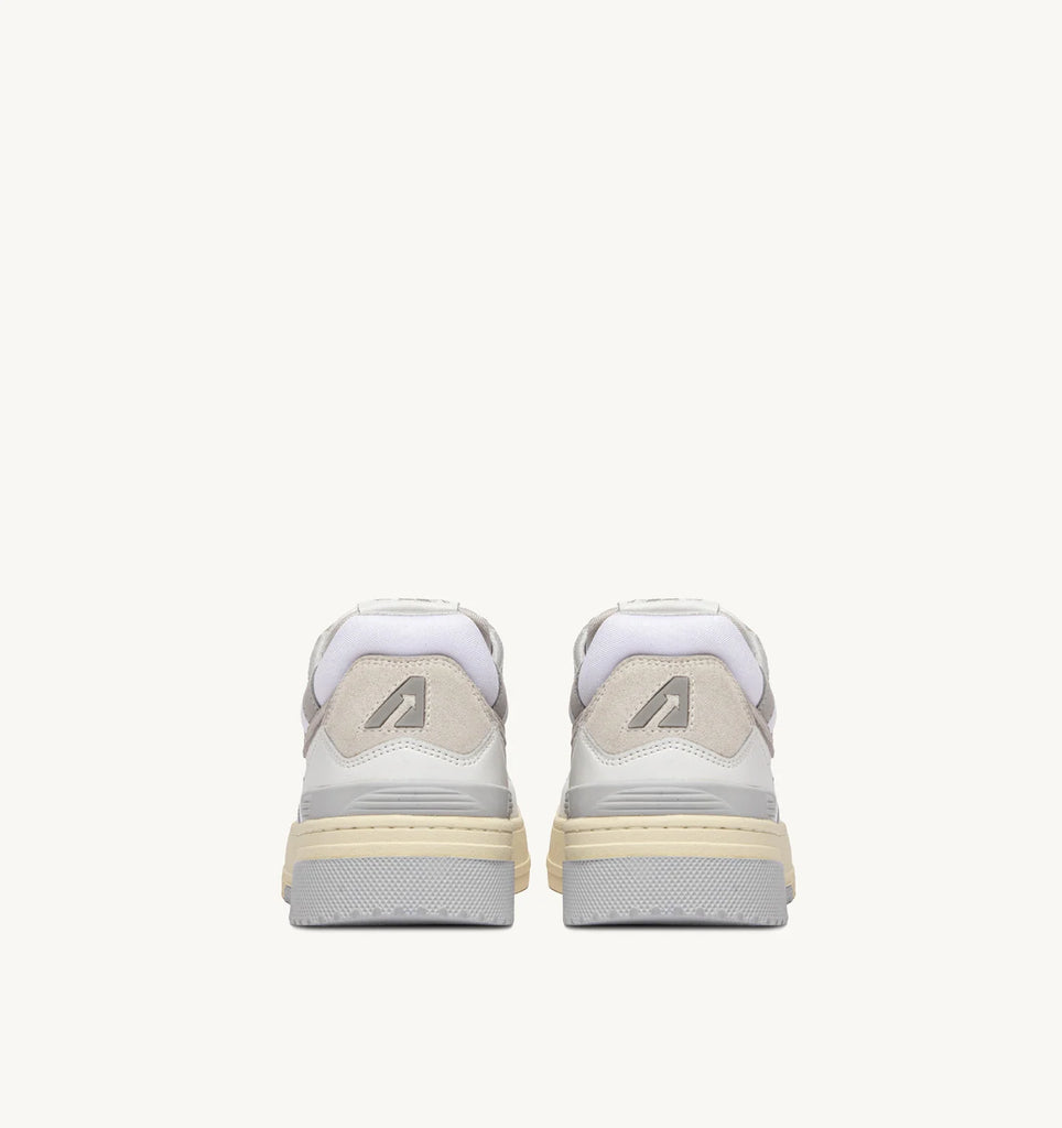 AUTRY Sneakers CLC in pelle colore bianco e grigio