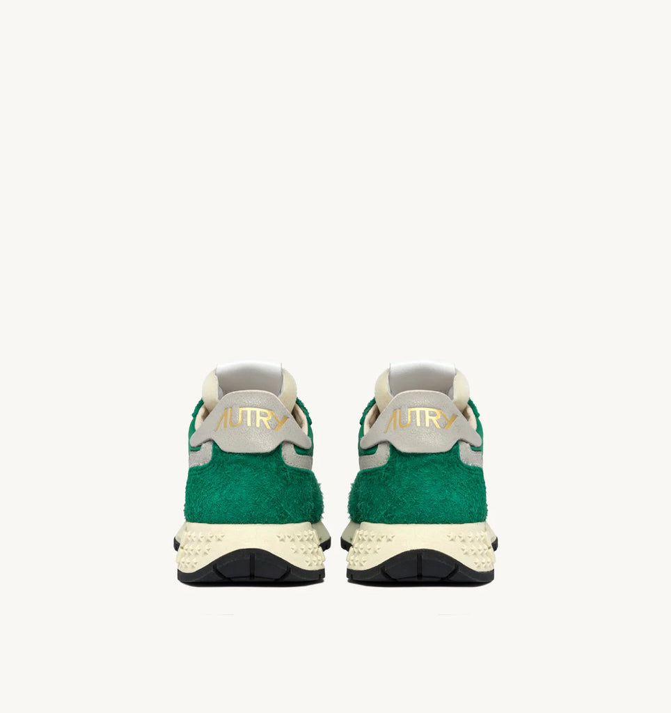 AUTRY Sneakers Reelwind low in nylon e suede colore verde