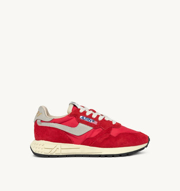 AUTRY Sneakers Reelwind low in nylon e suede colore rosso