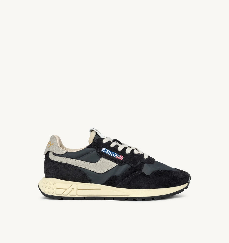 AUTRY Sneakers Reelwind low in nylon e suede colore nero