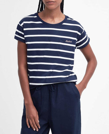 BARBOUR T-Shirt Otterburn a righe