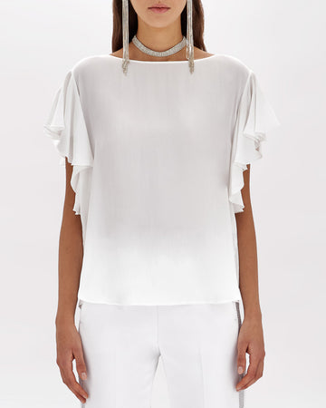 BLUGIRL Blusa in crêpe de chine di seta