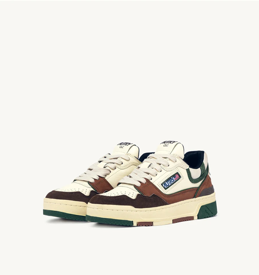 AUTRY Sneakers Clc Low In Suede e Nabuk Ebony e Military