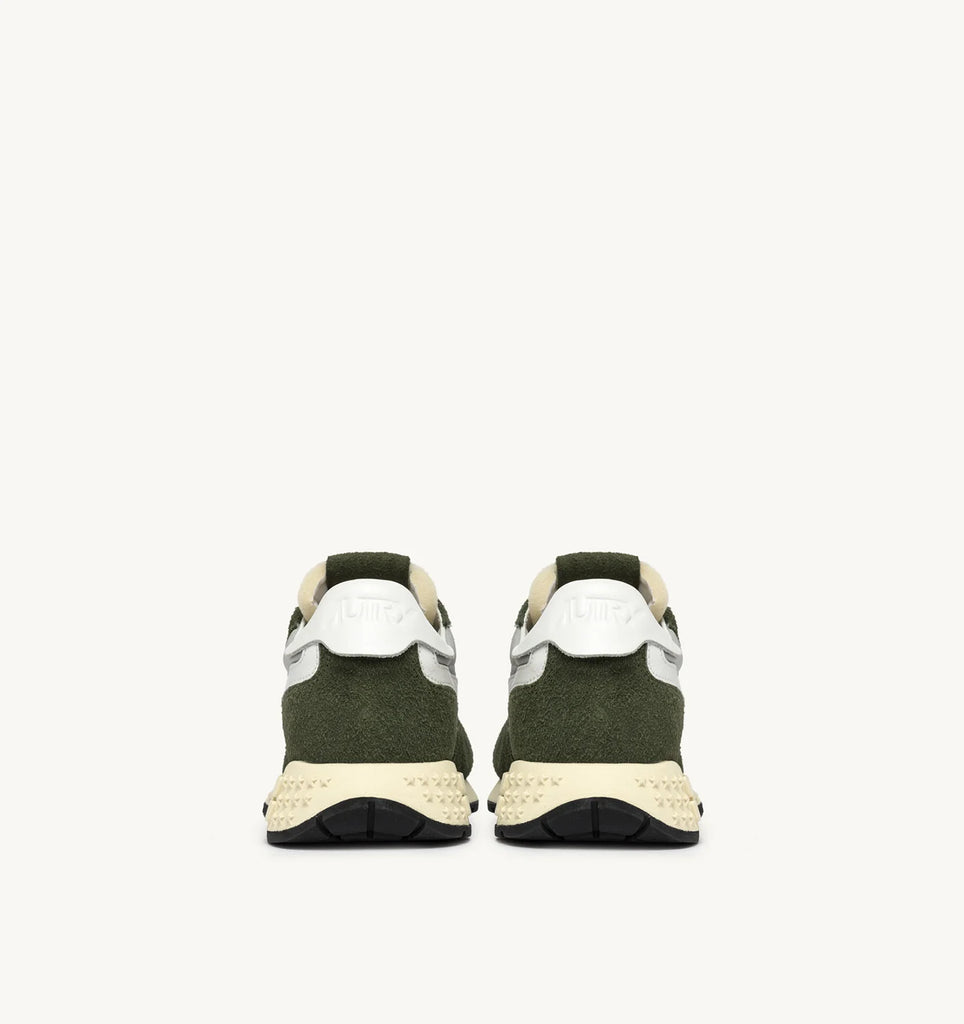 AUTRY Sneakers Reelwind Low In Suede e Nylon Verde e Bianco
