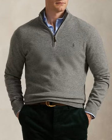 POLO RALPH LAUREN Maglia in lana con zip a un quarto