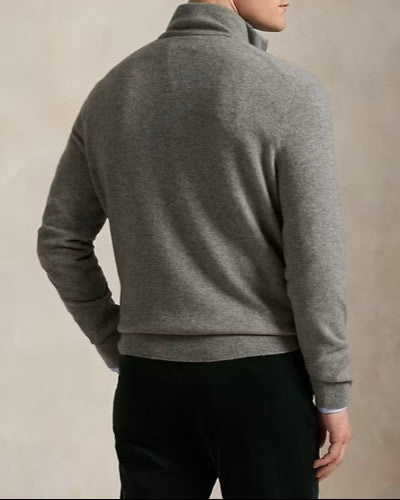 POLO RALPH LAUREN Maglia in lana con zip a un quarto