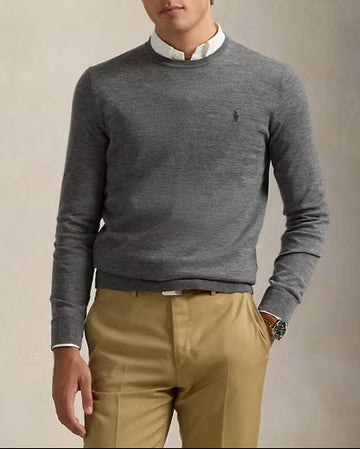 POLO RALPH LAUREN Maglia slim fit in lana girocollo