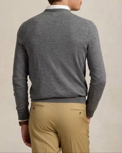 POLO RALPH LAUREN Maglia slim fit in lana girocollo