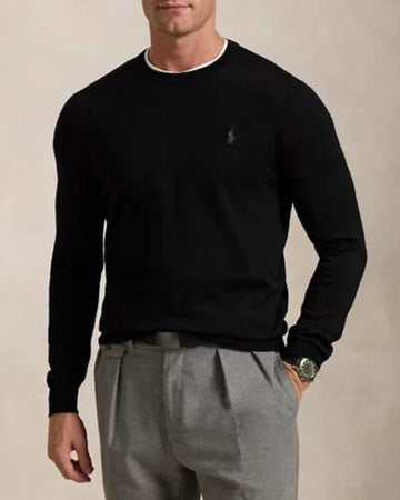 POLO RALPH LAUREN Maglia slim fit in lana girocollo