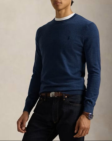 POLO RALPH LAUREN Maglia slim fit in lana girocollo