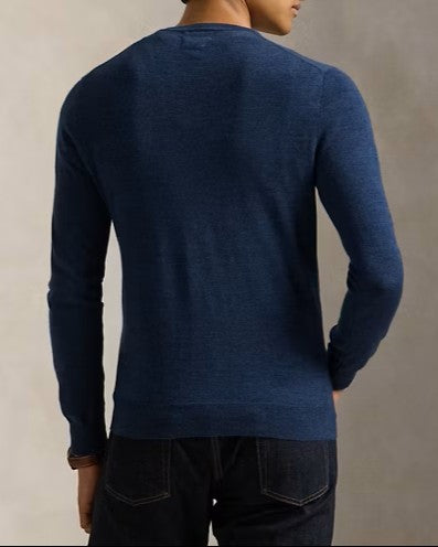 POLO RALPH LAUREN Maglia slim fit in lana girocollo