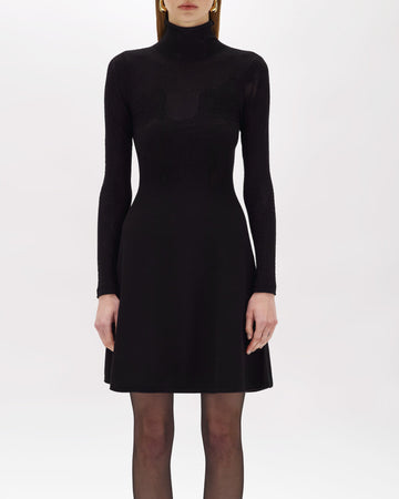 BLUGIRL Abito a lupetto in punto pizzo floreale