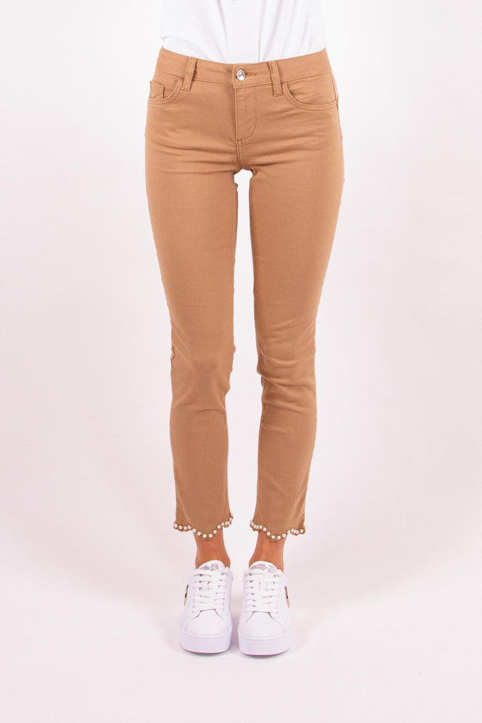 LIU JO Pantalone skinny con applicazioni