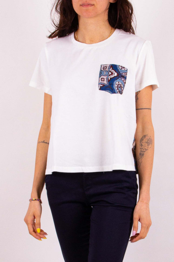 LIU JO T-shirt con dettagli in raso