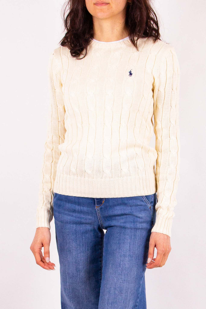 POLO RALPH LAUREN Maglia a trecce Slim-Fit