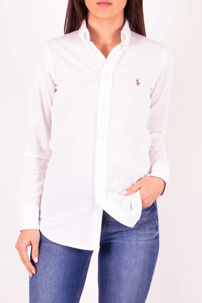 POLO RALPH LAUREN Camicia Oxford in maglia di cotone