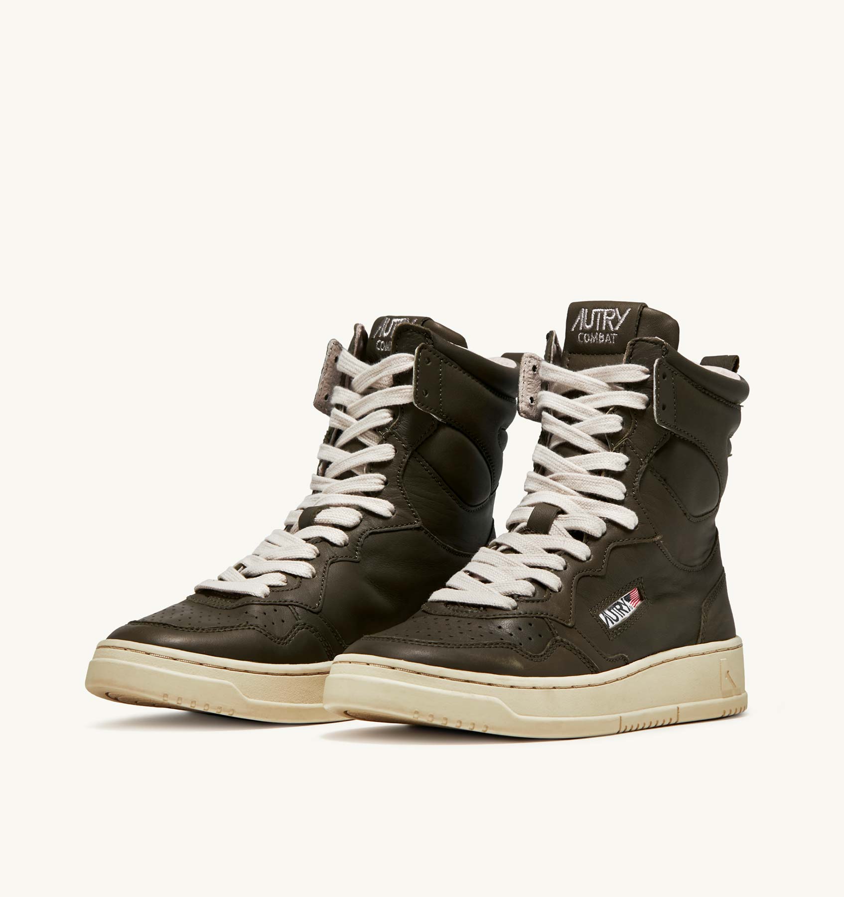 【送料&関税込】Autry Big One High Sneaker AUTRY ACTION SHOES Big One High Sneakers in Military Green