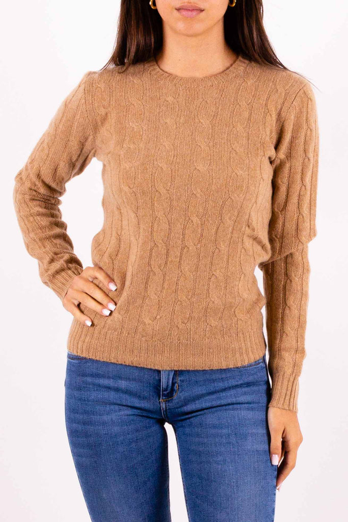 POLO RALPH LAUREN Maglia in cashmere a trecce