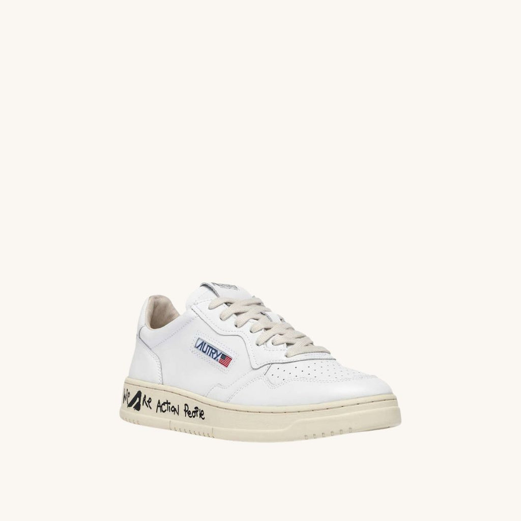 AUTRY Sneakers Medalist Low In Pelle Bianca