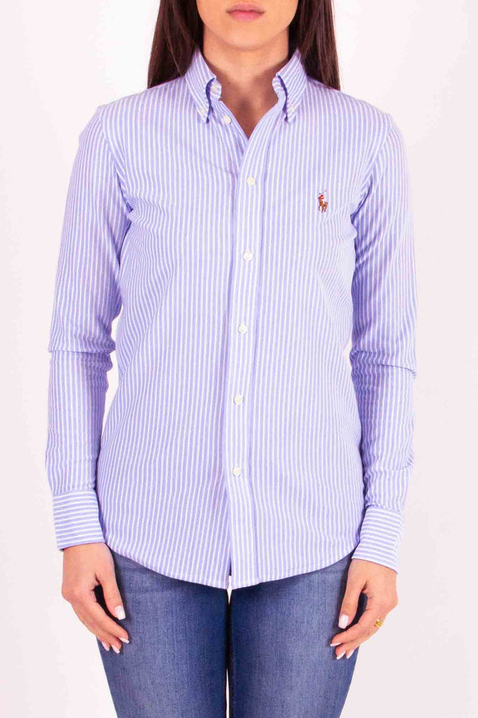 POLO RALPH LAUREN Camicia Oxford in maglia a righe