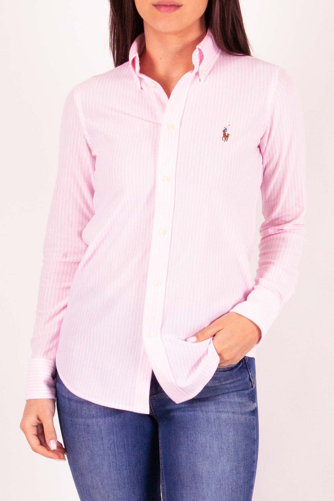 POLO RALPH LAUREN Camicia Oxford in maglia a righe