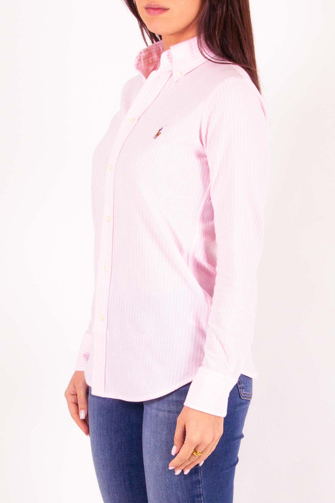 POLO RALPH LAUREN Camicia Oxford in maglia a righe