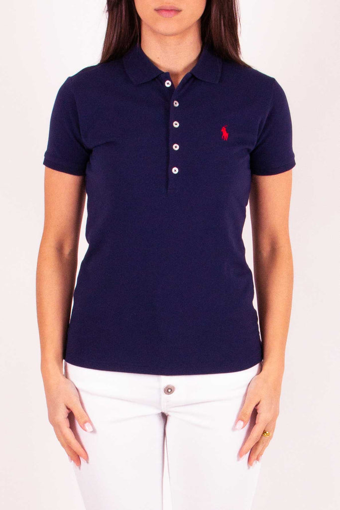 POLO RALPH LAUREN Julie Polo-Slim-Short Sleeve-Polo Shirt