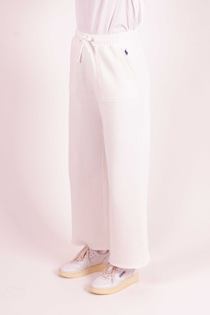 POLO RALPH LAUREN Pantaloni in felpa con orli sfrangiati